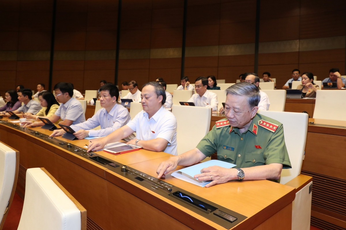 Quốc hội đồng ý tăng tuổi nghỉ hưu công an, bổ sung 6 vị trí có hàm cấp tướng